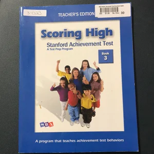 Scoring High on Sat - Teacher Edition Grade 3