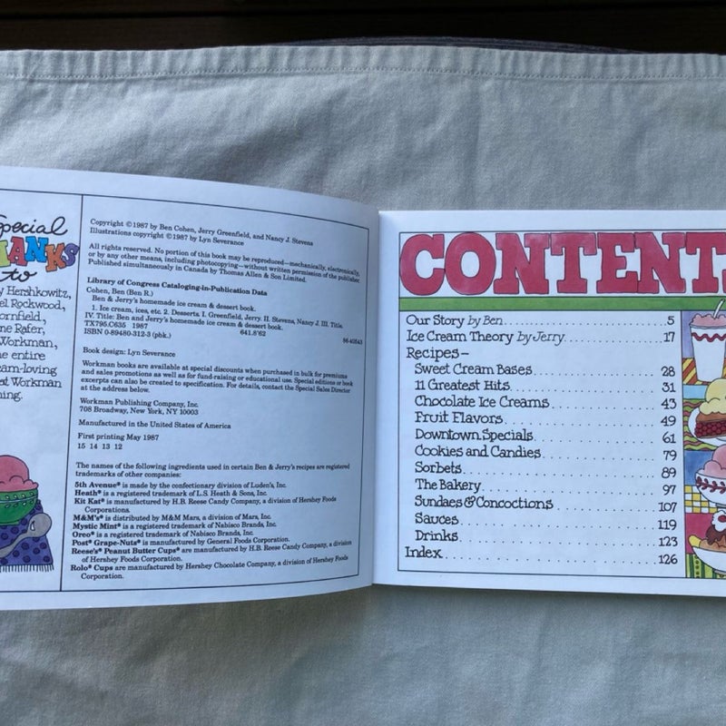 Ben and Jerry's Homemade Ice Cream and Dessert Book