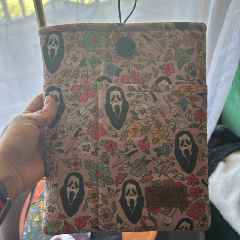 Large Scream Ghost Face Book Sleeve