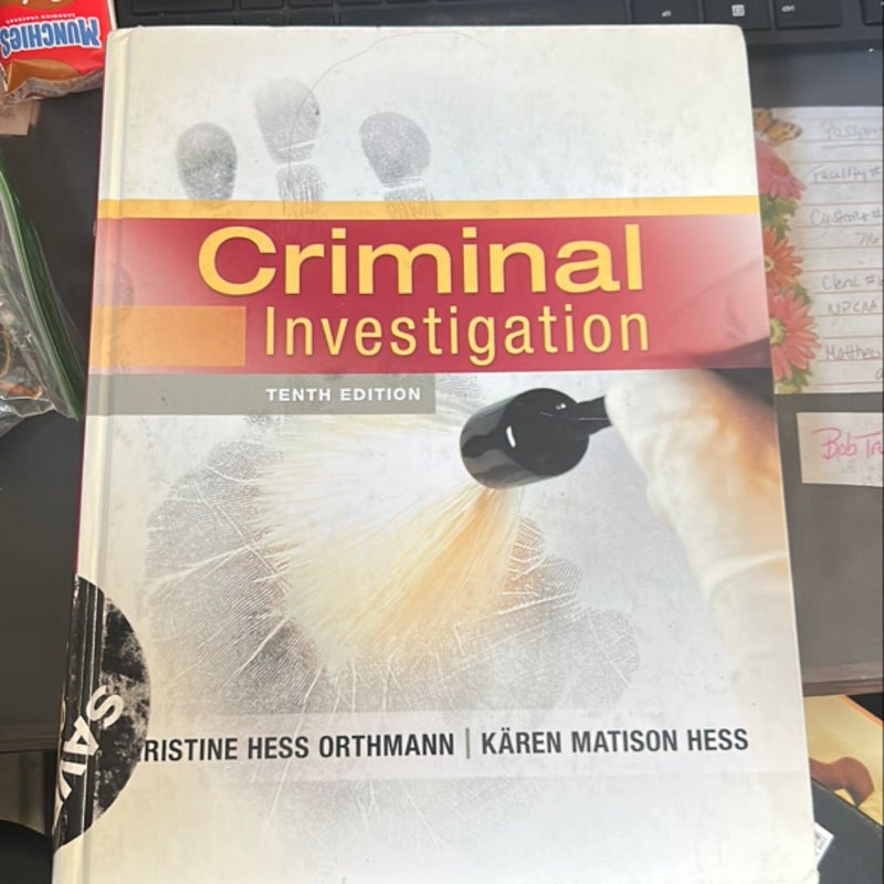 Criminal investigation 