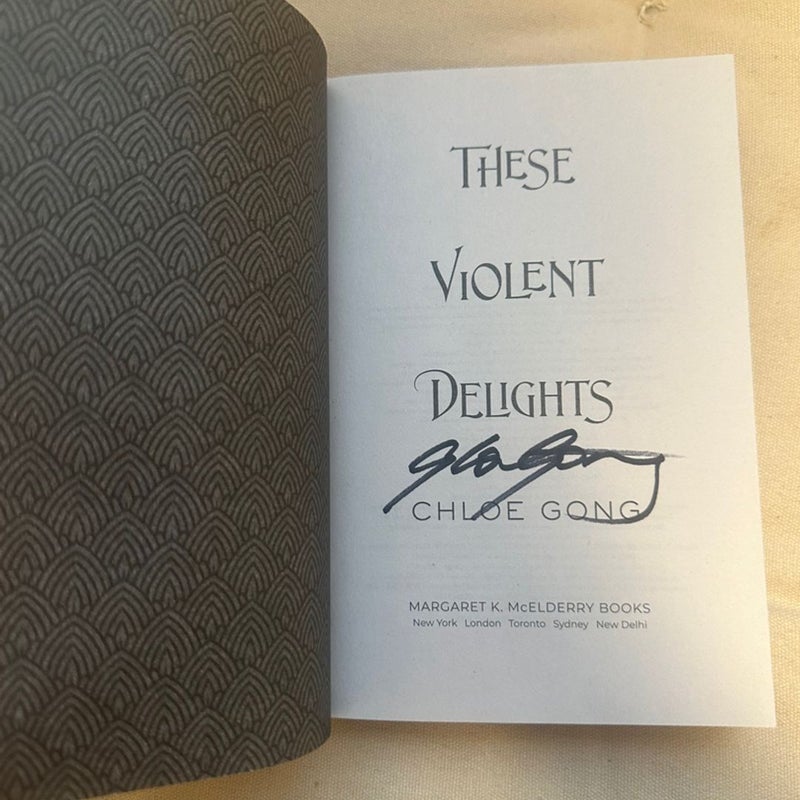 The violent delights signed special edition Chloe gong