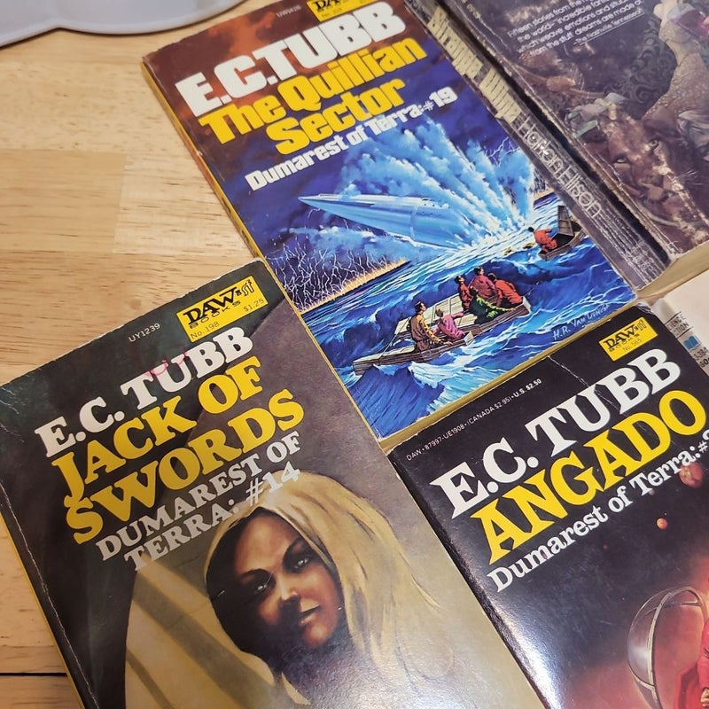  Sci-fi  Fantasy vintage paperbacks.  