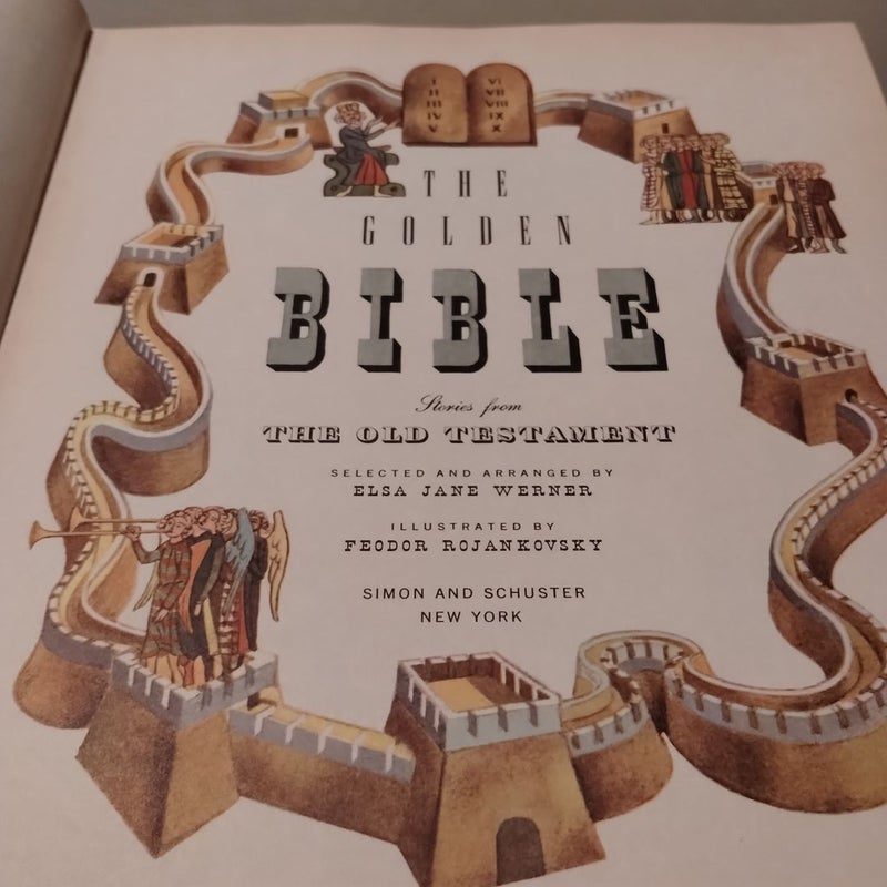 1946 The Golden Bible, The Old Testament A Giant Golden Book 
