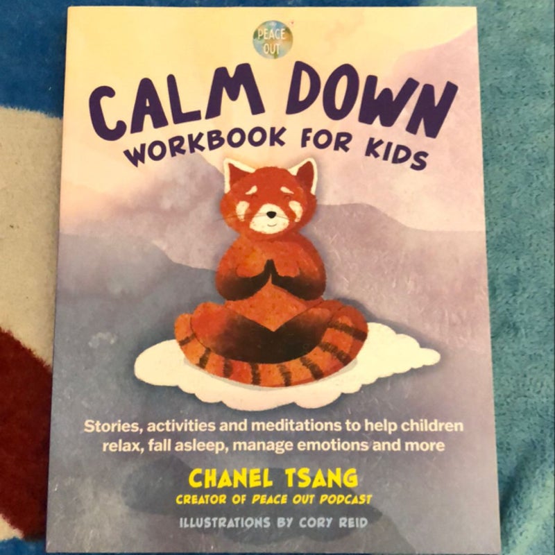 Calm Down Workbook For Kids