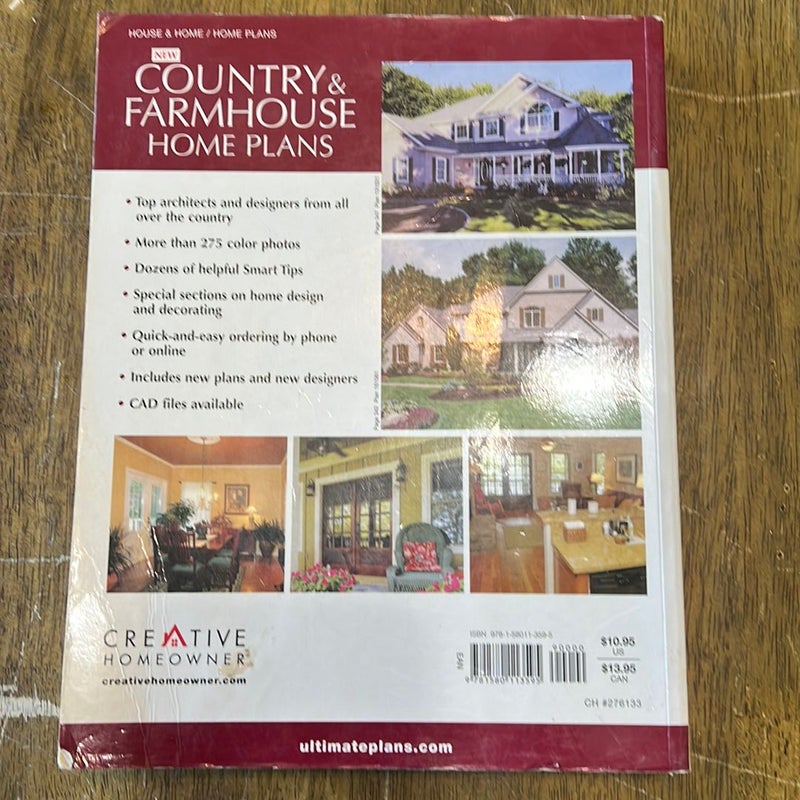 New Country and Farmhouse Home Plans