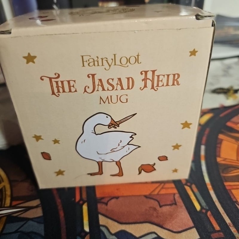 Fairyloot The Jasad Heir Fairyloot Exclusive Goose Quote Glass Mug Sara Hashem