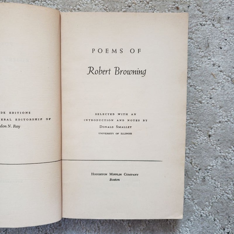 Poems of Robert Browning (Riverside Edition, 1956)