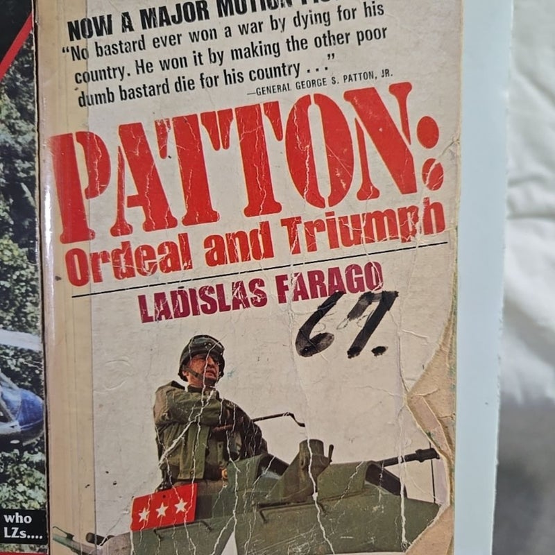 Military War Paperbacks lot 4 books Lifer, Patton, The Hill Wings of the Eagles 