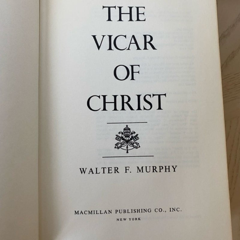 The Vicar of Christ 