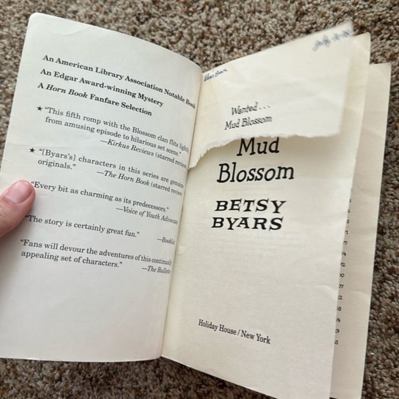 Wanted... Mud Blossom