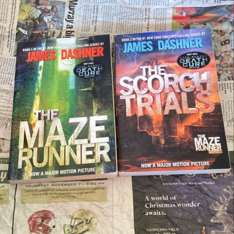 The Maze Runner Series Lot of 4 books