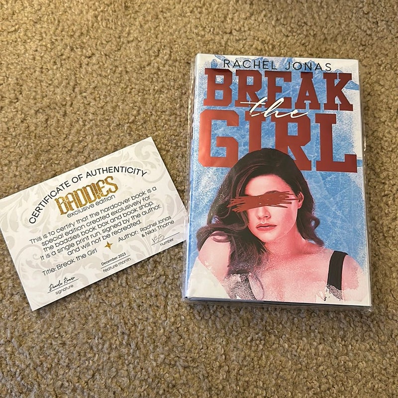 Baddies Book Box December Box Loner by Harloe Rae and Break the Girl by Rachel Jonas