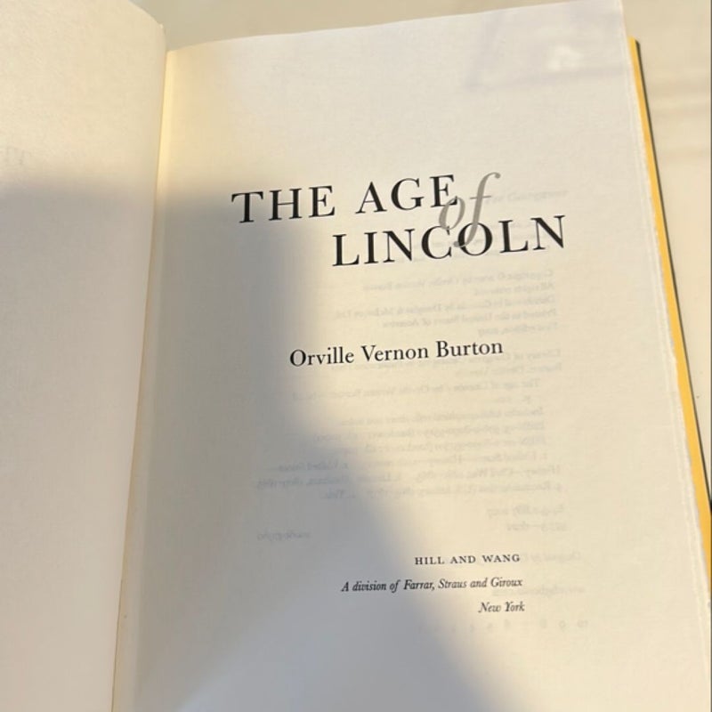 The Age of Lincoln