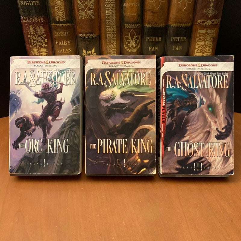 Complete Transitions Trilogy, Legend of Drizzt Set: The Orc King, The Pirate King, The Ghost King