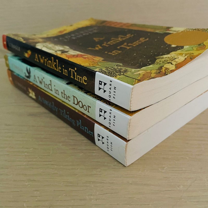 A Wrinkle in Time Bundle-Lot of 3; A Wrinkle in Time, A Wind in the Door, A Swiftly Tilting Planet