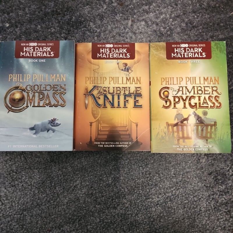 BUNDLE!! The Golden Compass (Book 1), The Subtle Knife (Book 2), The Amber Douglass (Book 3)