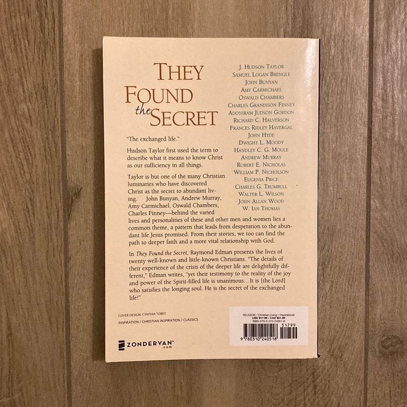 They Found the Secret by V. Raymond Edman, Paperback | Pangobooks