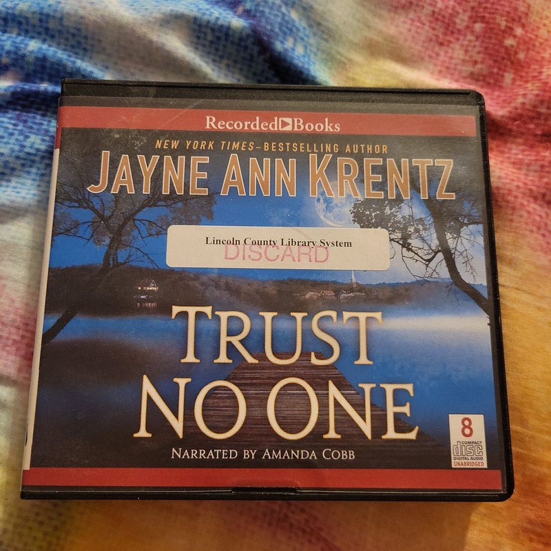 Trust No One audiobook CD