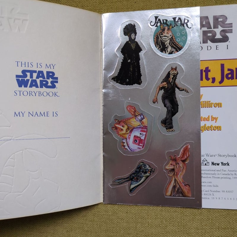 Star Wars Picture Book Bundle: The Empire Strikes Back Read-Along Storybook and CD & Watch Out, Jar Jar! With stickers