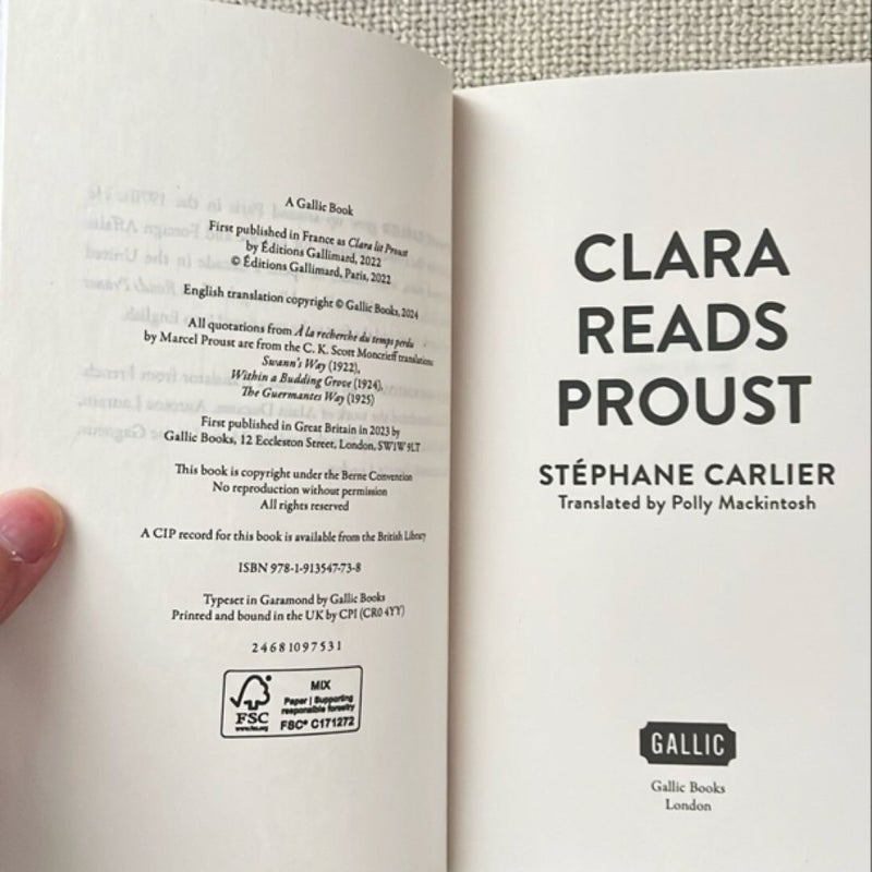 Clara Reads Proust