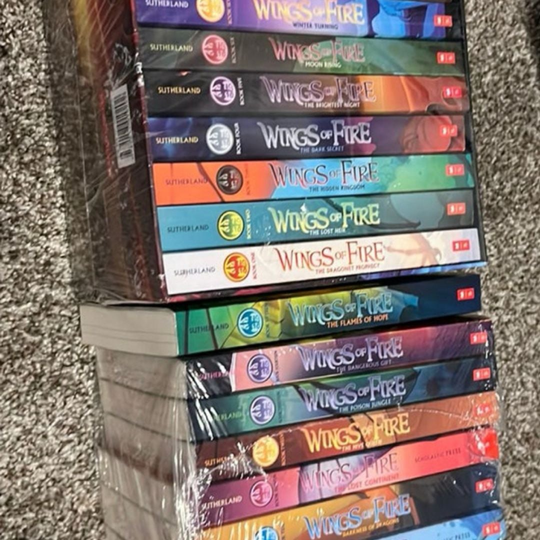 Wings of Fire Series Complete 15 Books Set: (Books 1-15) by Tui T