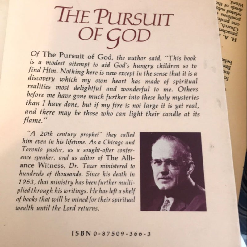 The Pursuit of God