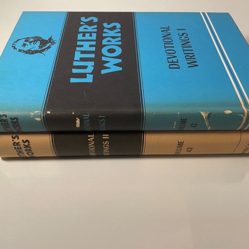 Luther's Works, Vol 42 & 43: Devotional Writings I & II by Vintage hardcovers