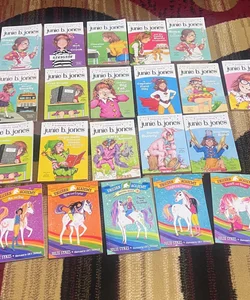 Huge Lot 23 Books Junie B Jones & Unicorn Academy 