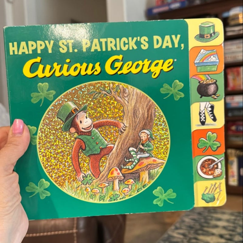 Happy St. Patrick's Day, Curious George Tabbed Board Book