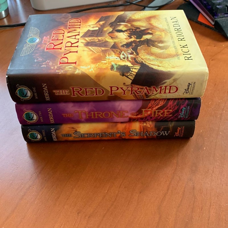 The Kane Chronicles Books 1-3: The Red Pyramid, The Throne of Fire, The Serpent’s Shadow
