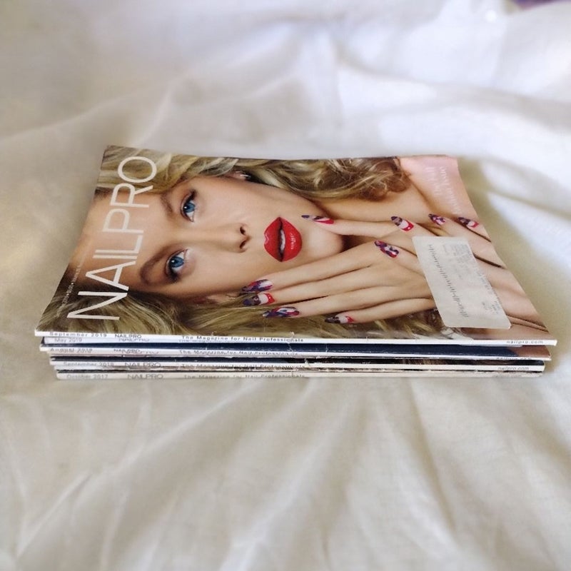 Eight Vintage Nail Pro Magazine for Nail Tech Beginners 