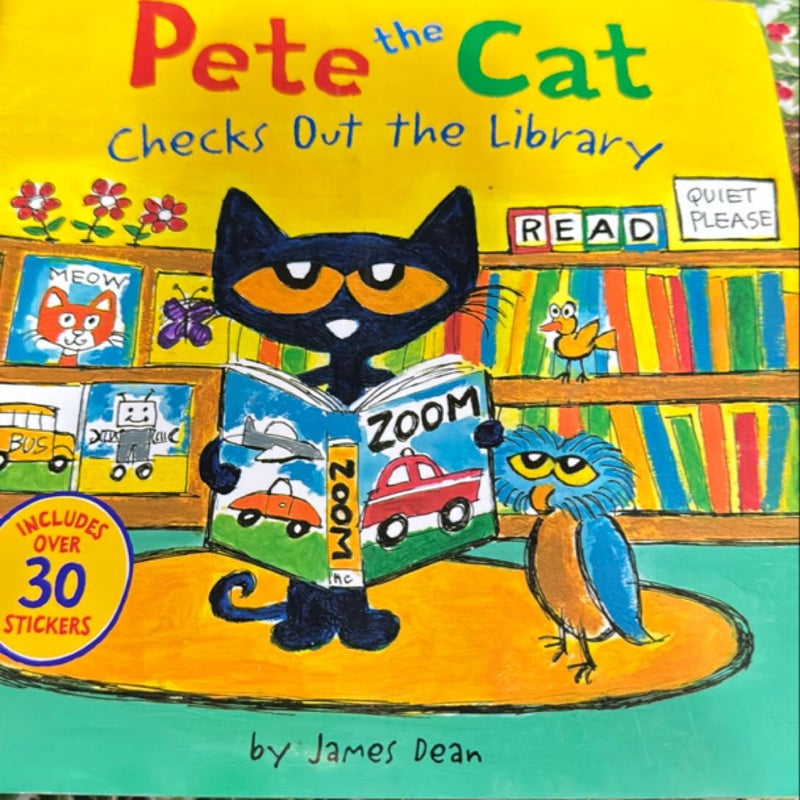 Pete the Cat Checks Out the Library