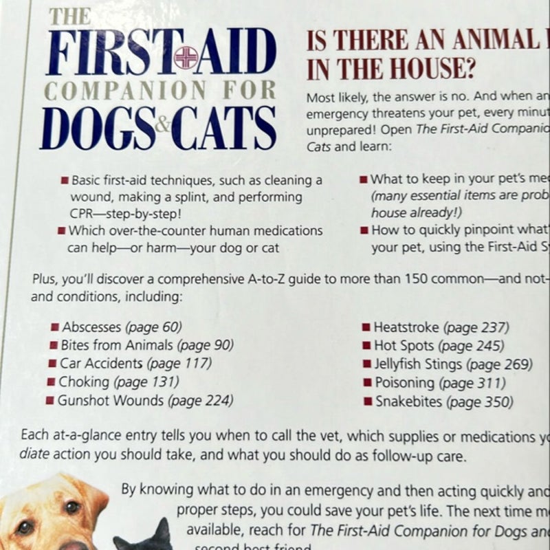 The first aid companion for dogs and cats