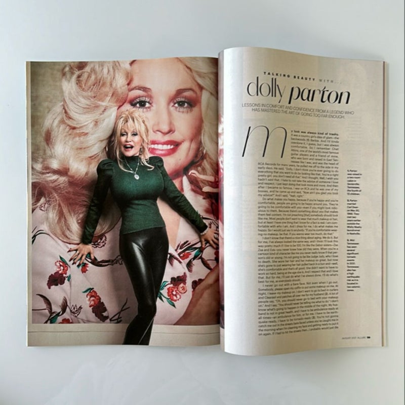 Allure USA magazine. August 2021 Issue. Halsey. Dolly Parton.