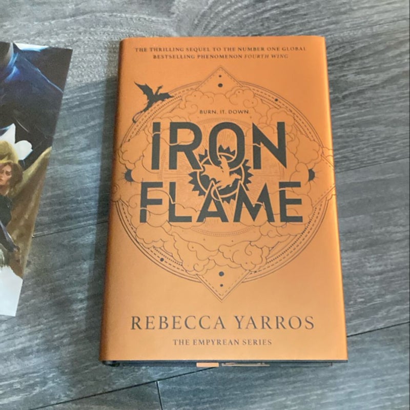 Fairyloot Edition of Iron flame with page overlays fourth wing