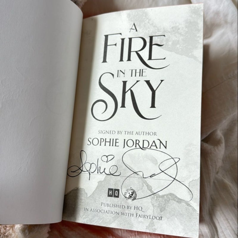 A Fire in the Sky ** SIGNED Fairyloot edition 