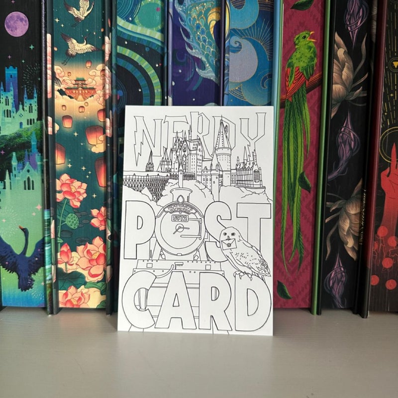 harry potter post card