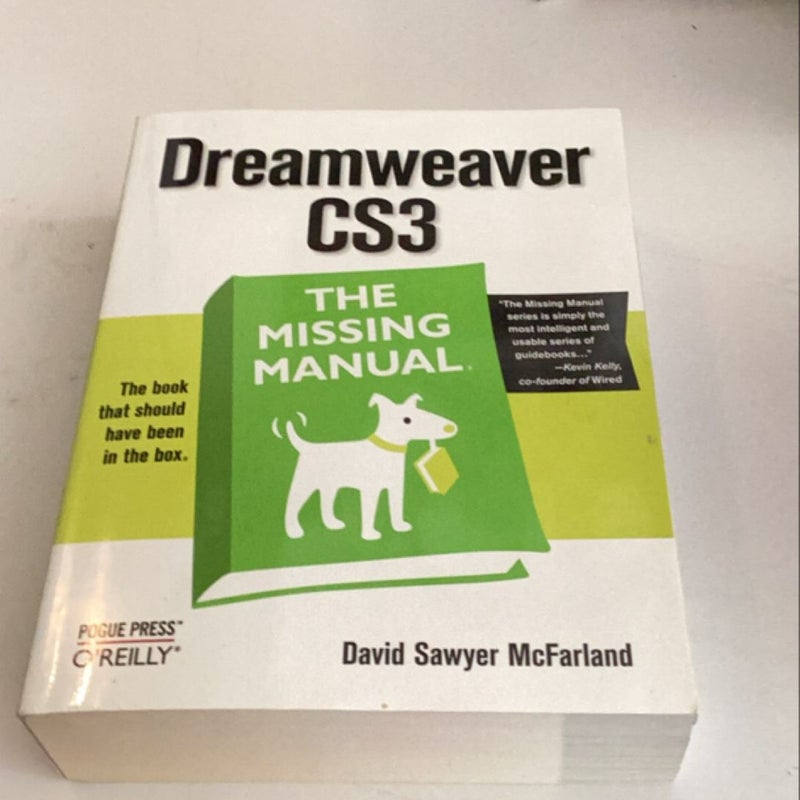 Dreamweaver CS3: the Missing Manual