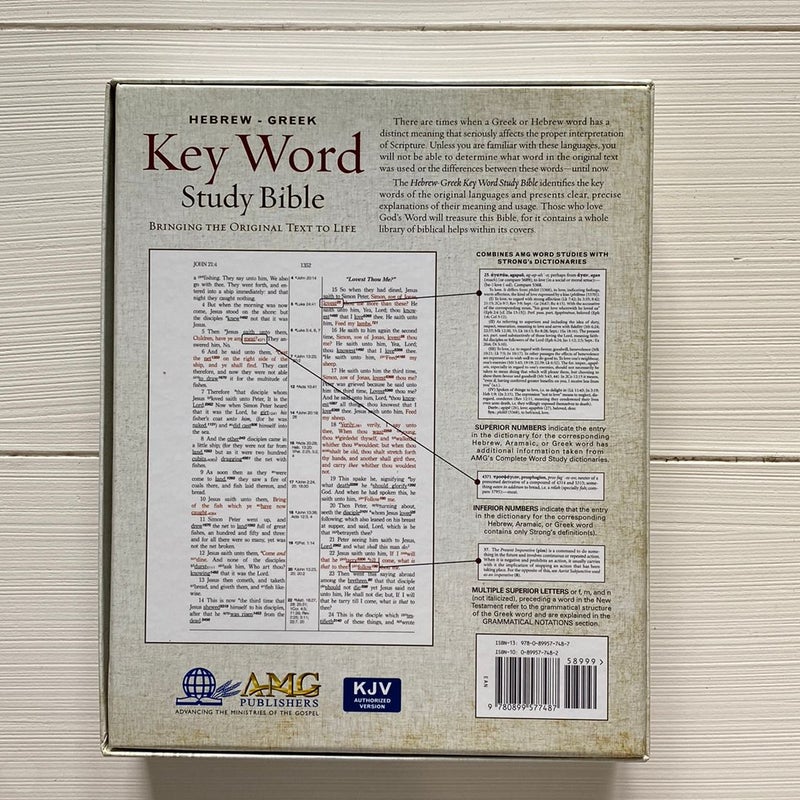 KJV Hebrew-Greek Key Word Study Bible