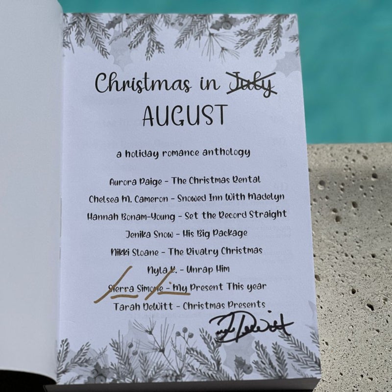 SIGNED by hand Special Limited Edition Christmas in August Anthology 