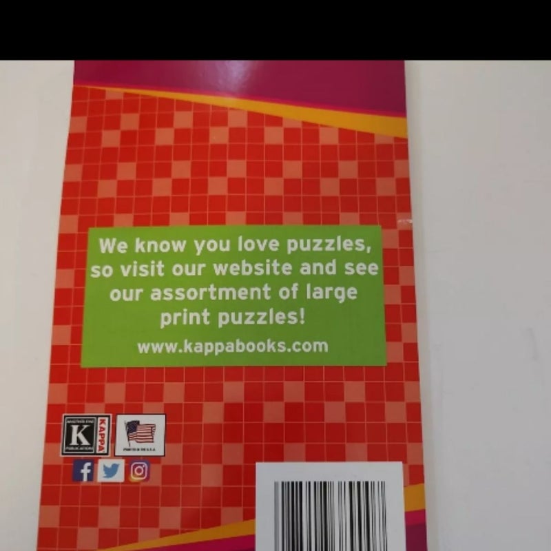 Kappa Take Along Volume 73 Large Print Crosswords Puzzle Book for ...