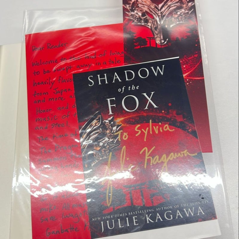 SIGNED BOOKPLATE Shadow of the Fox