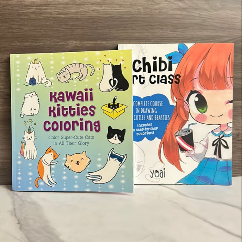 Kawaii Kitties Coloring and Chibi art class