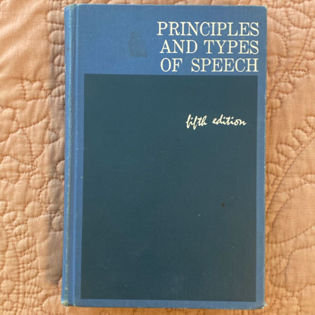 Principles and Types of Speech (1962)