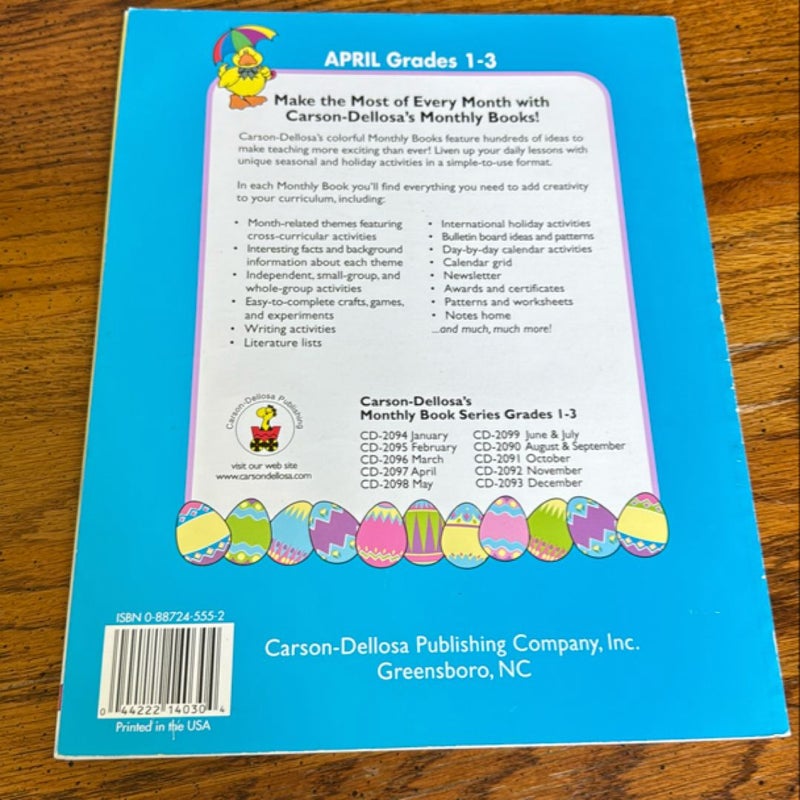 3 Carson-Dellosa Monthly Books 