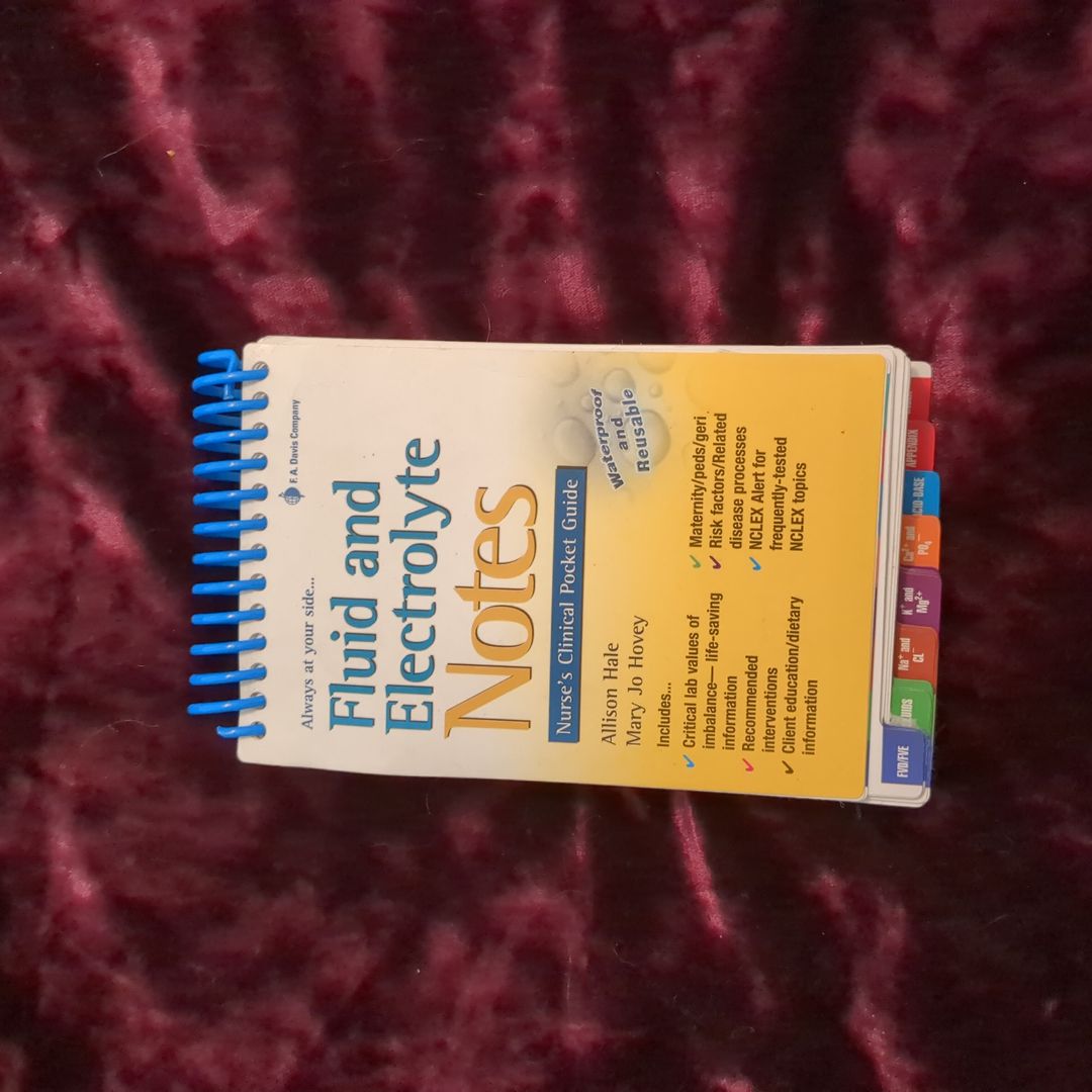 Fluid and Electrolyte Notes