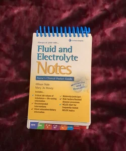 Fluid and Electrolyte Notes
