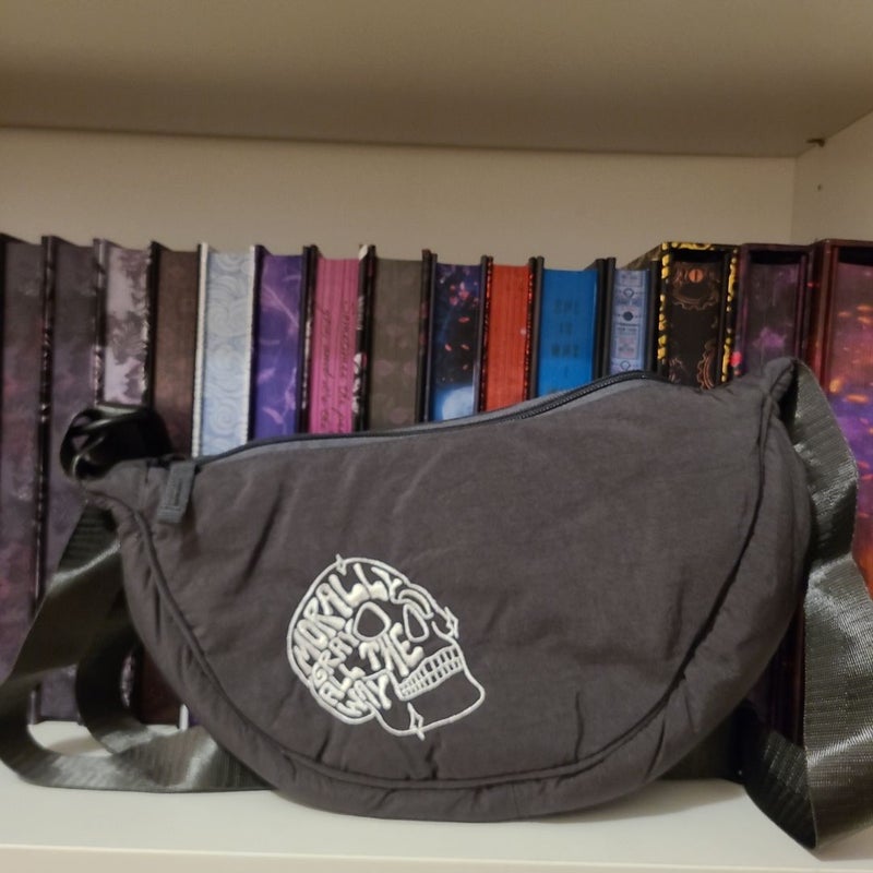 Bookish Box Crescent Bag adjustable 