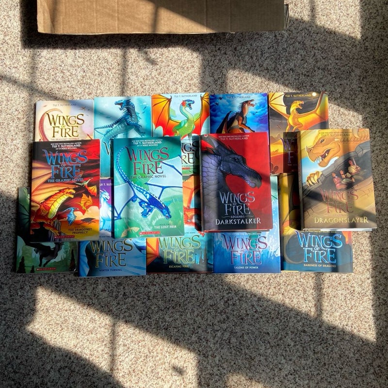 Wings of Fire 1-10 + Graphic Novels 1-2 + Legends Darkstalker & Dragonslayer