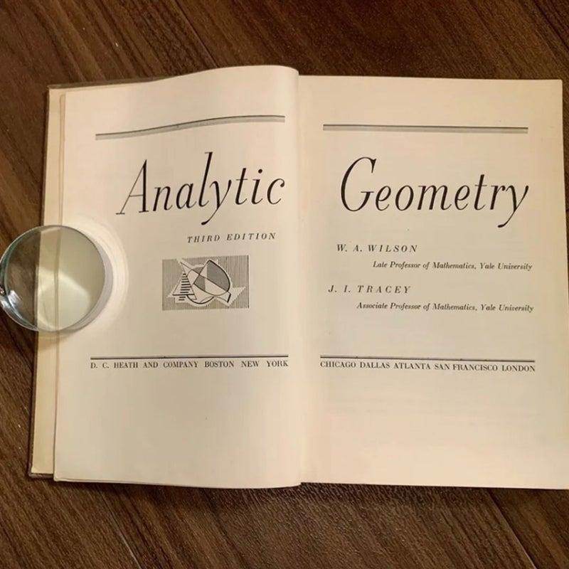 Analytic Geometry Third Edition